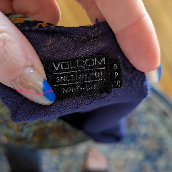 Volcom Blue Floral Making Magic Dress - Picture 4 of 5